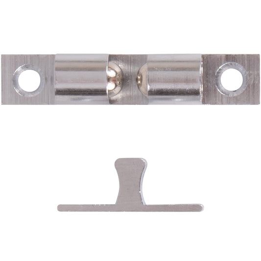 Stone Harbor Hardware Friction Catch, 1-1/8 Inches, Satin Chrome