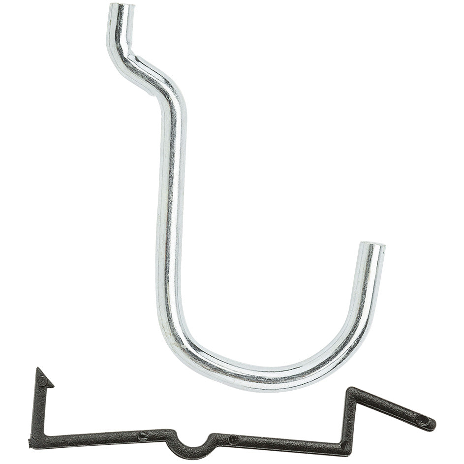 V2305 1" Locking Curved Hook 6/pk - Zinc Plated