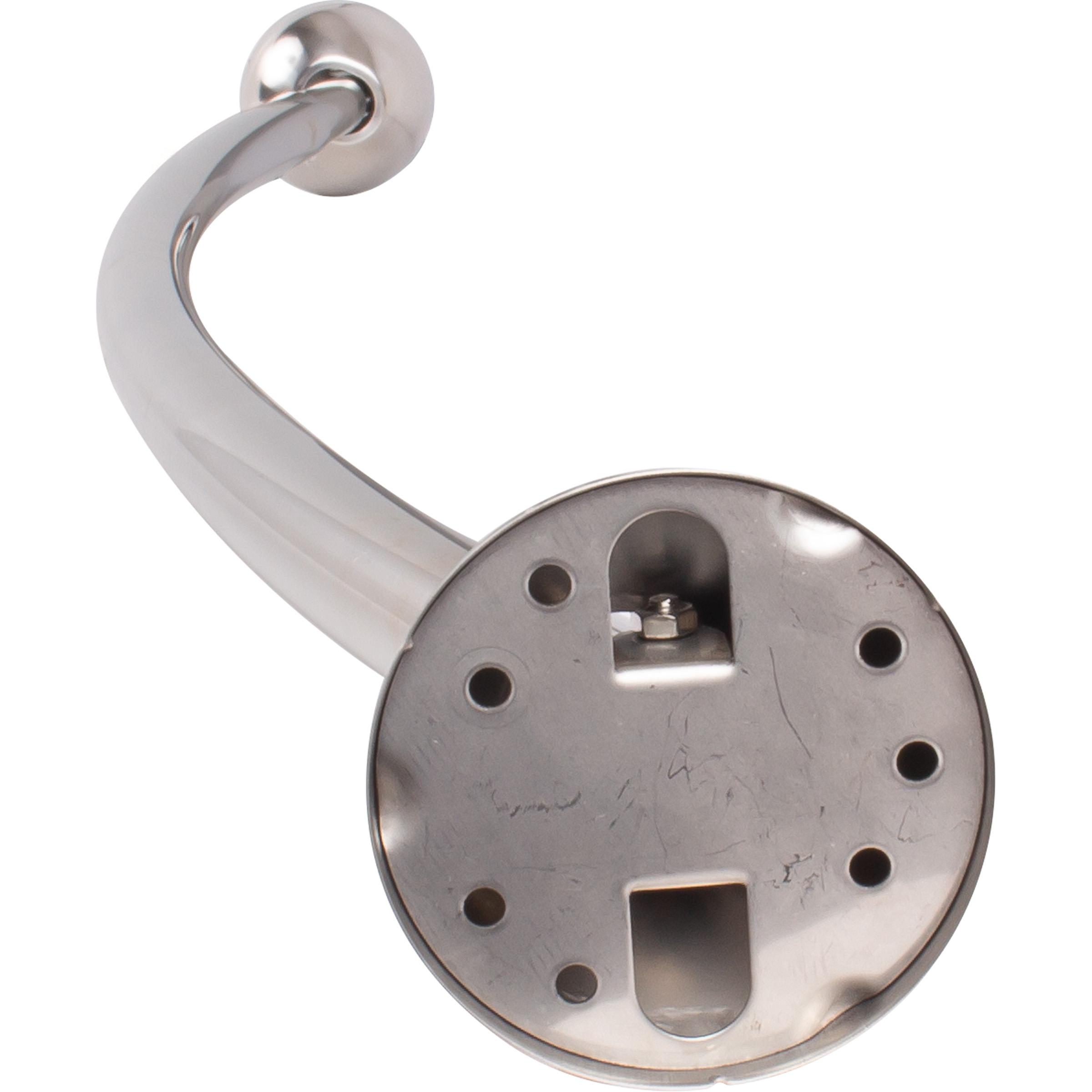 Stone Harbor Hardware Adjustable Curved Shower Rod, 45" to 72", Polished Stainless Steel