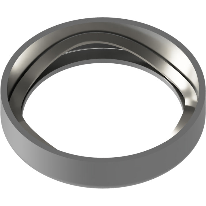 COL3-26D-10 1/4" Adjustable Protective Collar with Spring Washer 10/pk - Satin Chrome