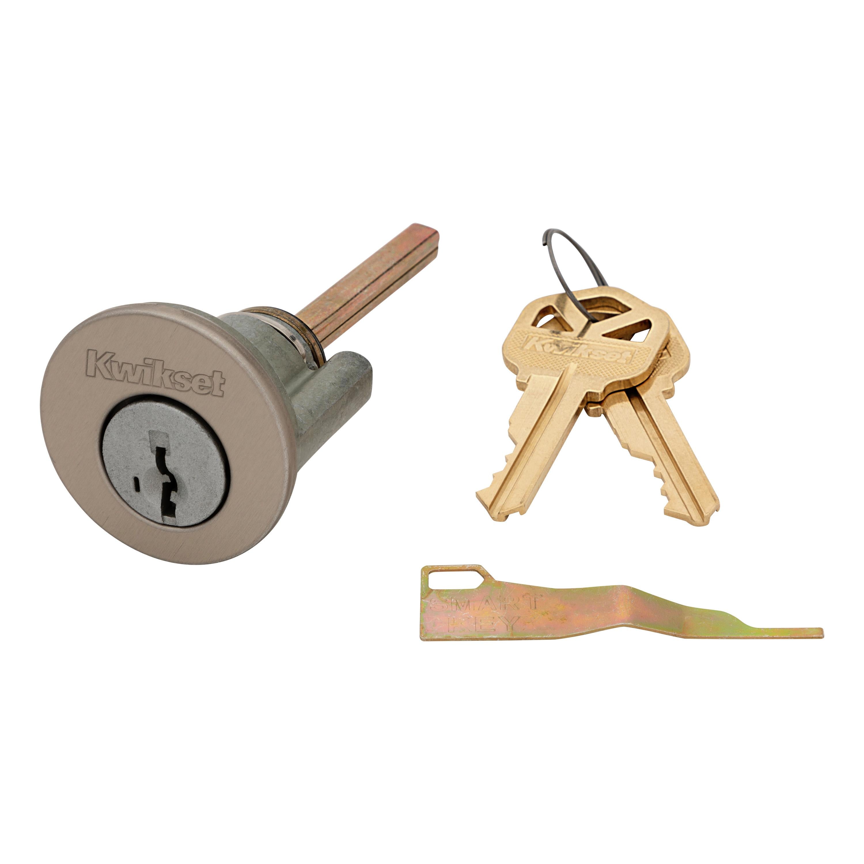 83343-003 Smartkey Exterior 1-Cyl Deadbolt Conversion Kit for Security Series - Satin Nickel