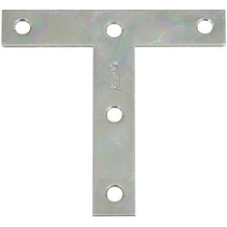 V116 4" x 4" T-Plate 2/pk - Zinc Plated