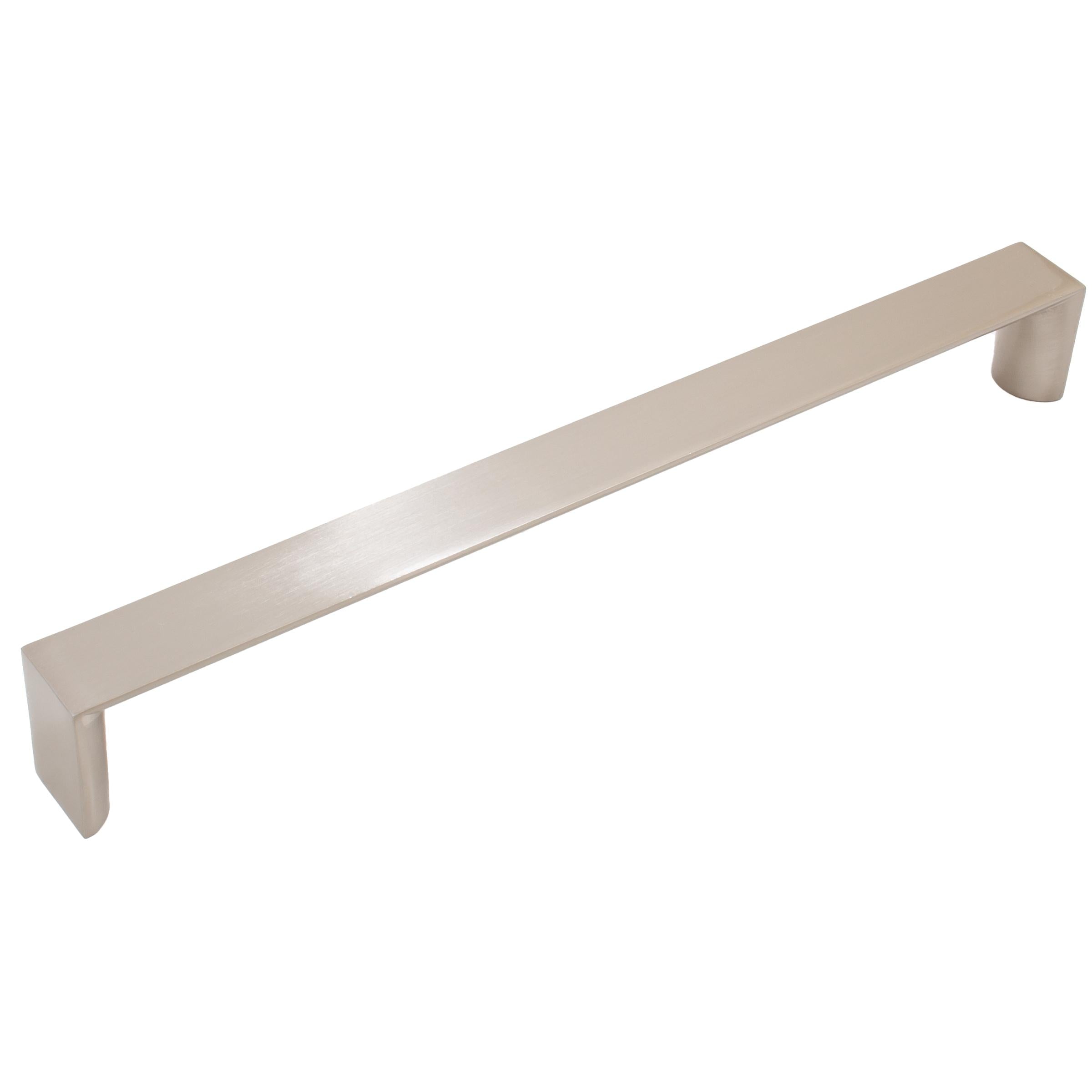 Stone Harbor Hardware Plateau Cabinet Pull, 224 Millimeters, Satin Nickel