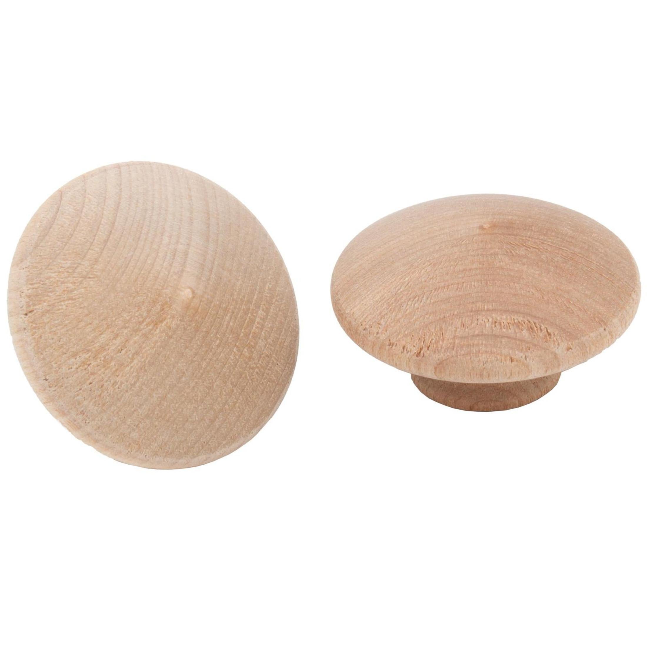 Wood Cabinet Knob, Birch Wood