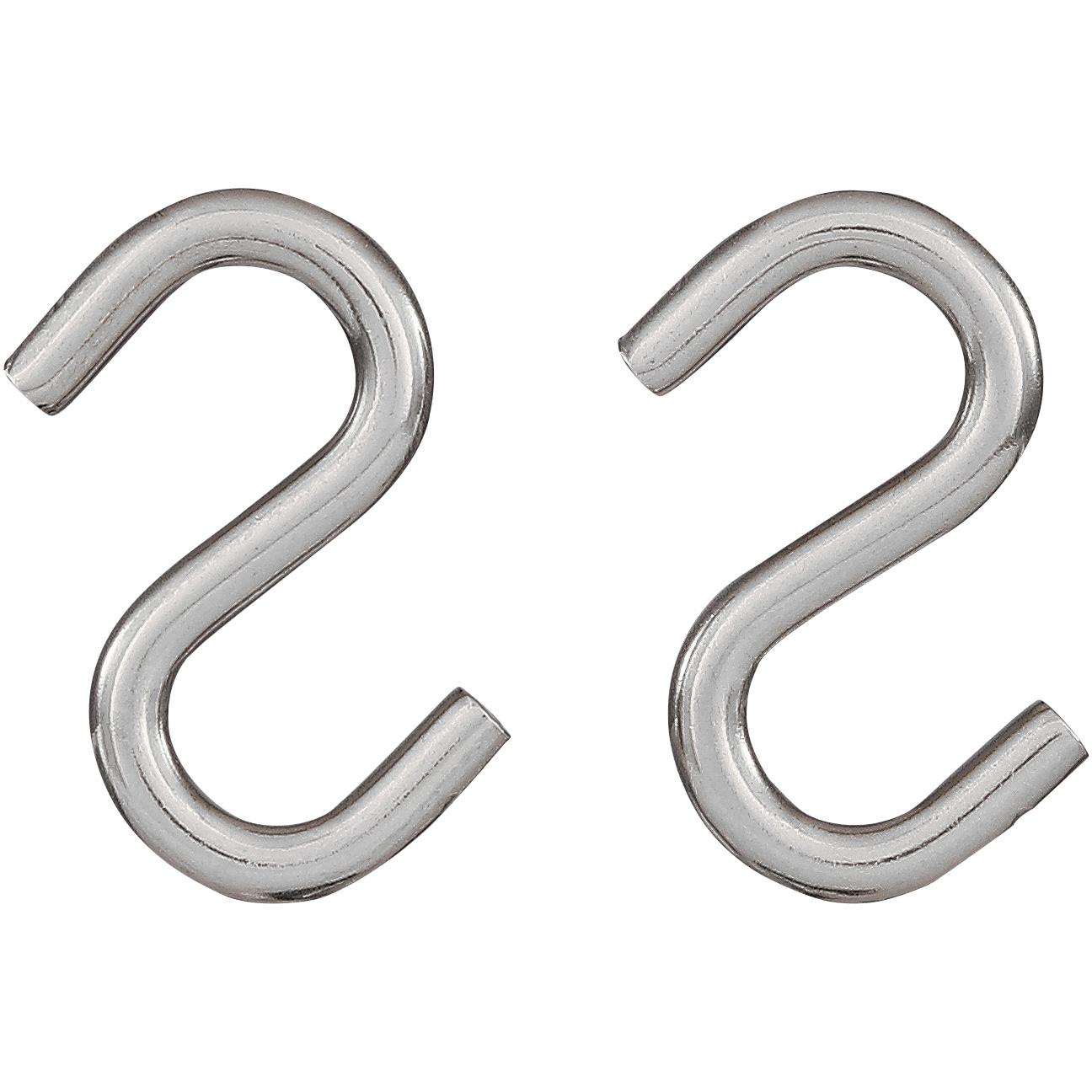 V2078 1-1/2" Open S Hook 2/pk - Stainless Steel