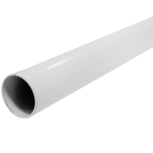 Stone Harbor Hardware Max-Duty Steel Closet Pole, 8 Feet, 1-5/16" Diameter, White