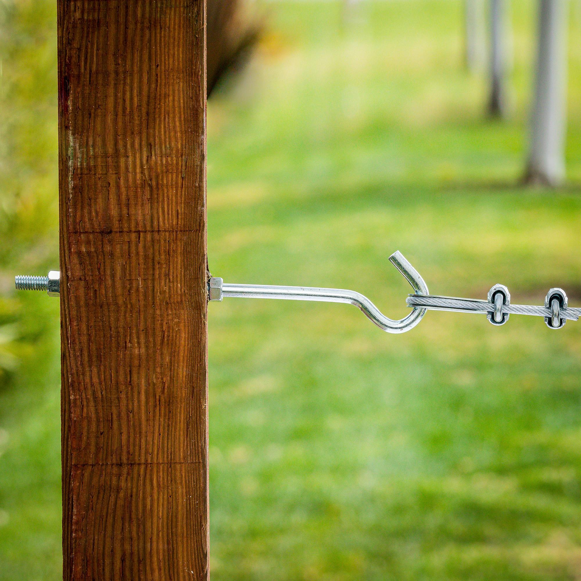 2162BC 3/8" x 10" Hook Bolt - Zinc Plated