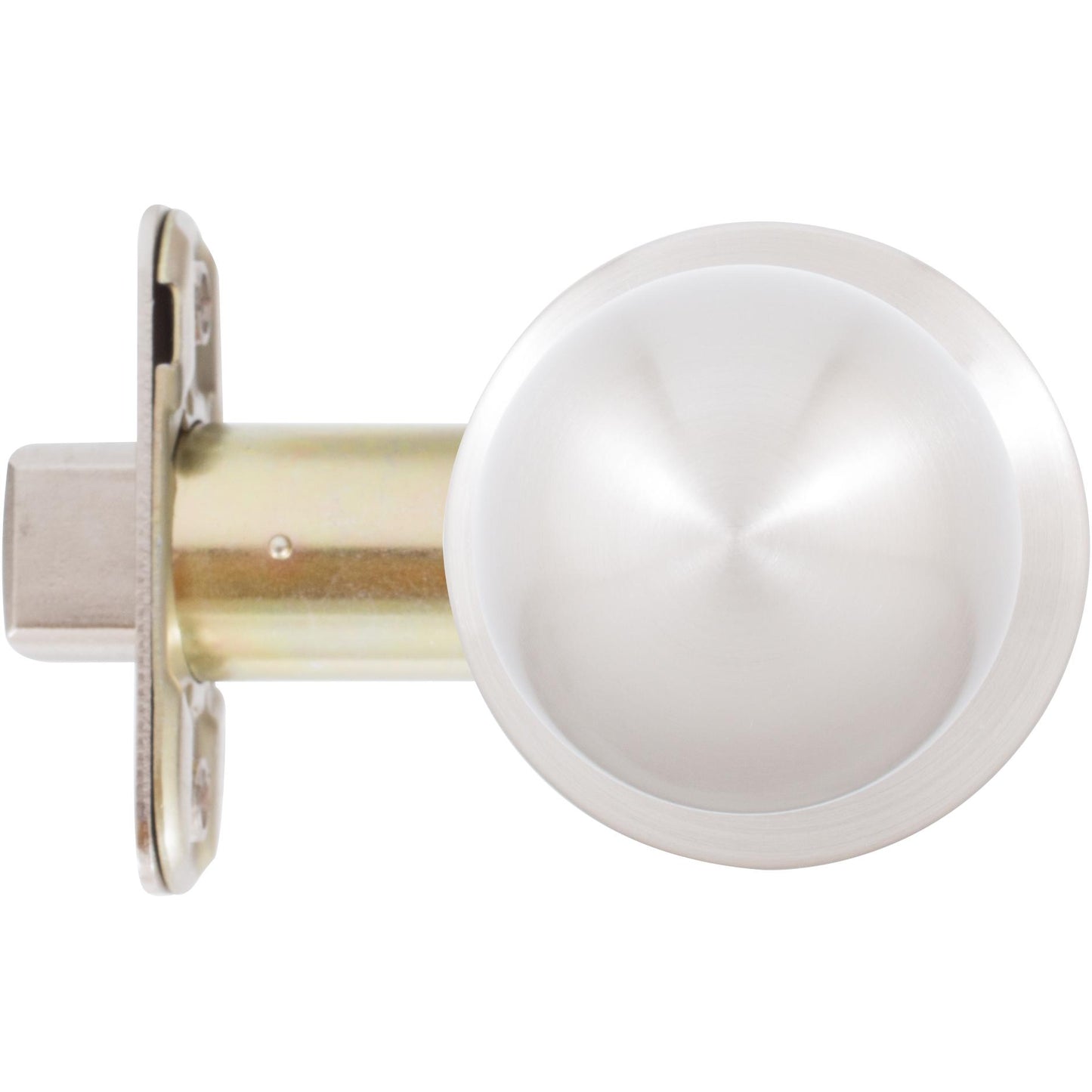 Stone Harbor Hardware Ball Door Knob, Passage (Hall/Closet) Latch, Satin Nickel