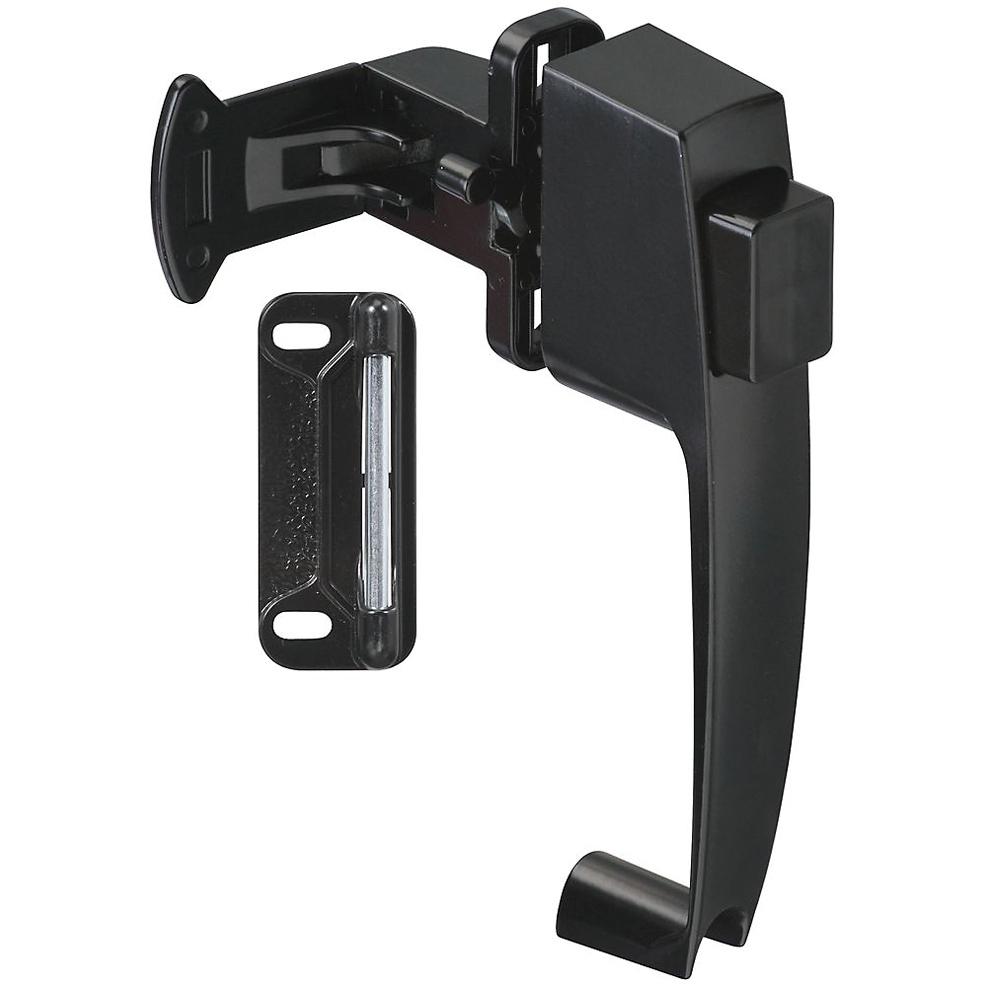 National Hardware - V1316 Pushbutton Latch without Key - Black