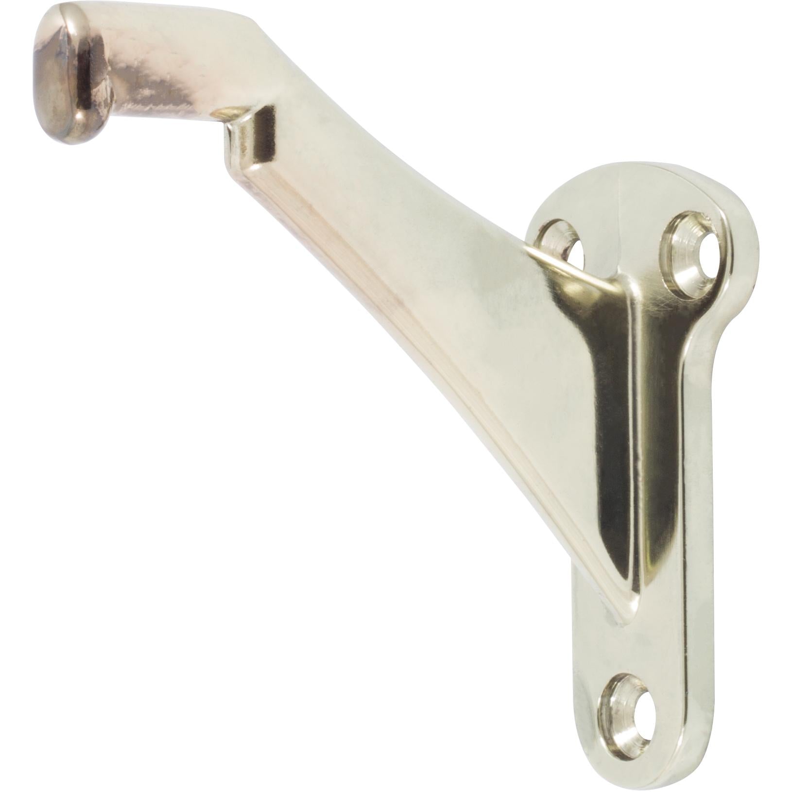 Stone Harbor Hardware Heavy-Duty Handrail Bracket, Polished Brass