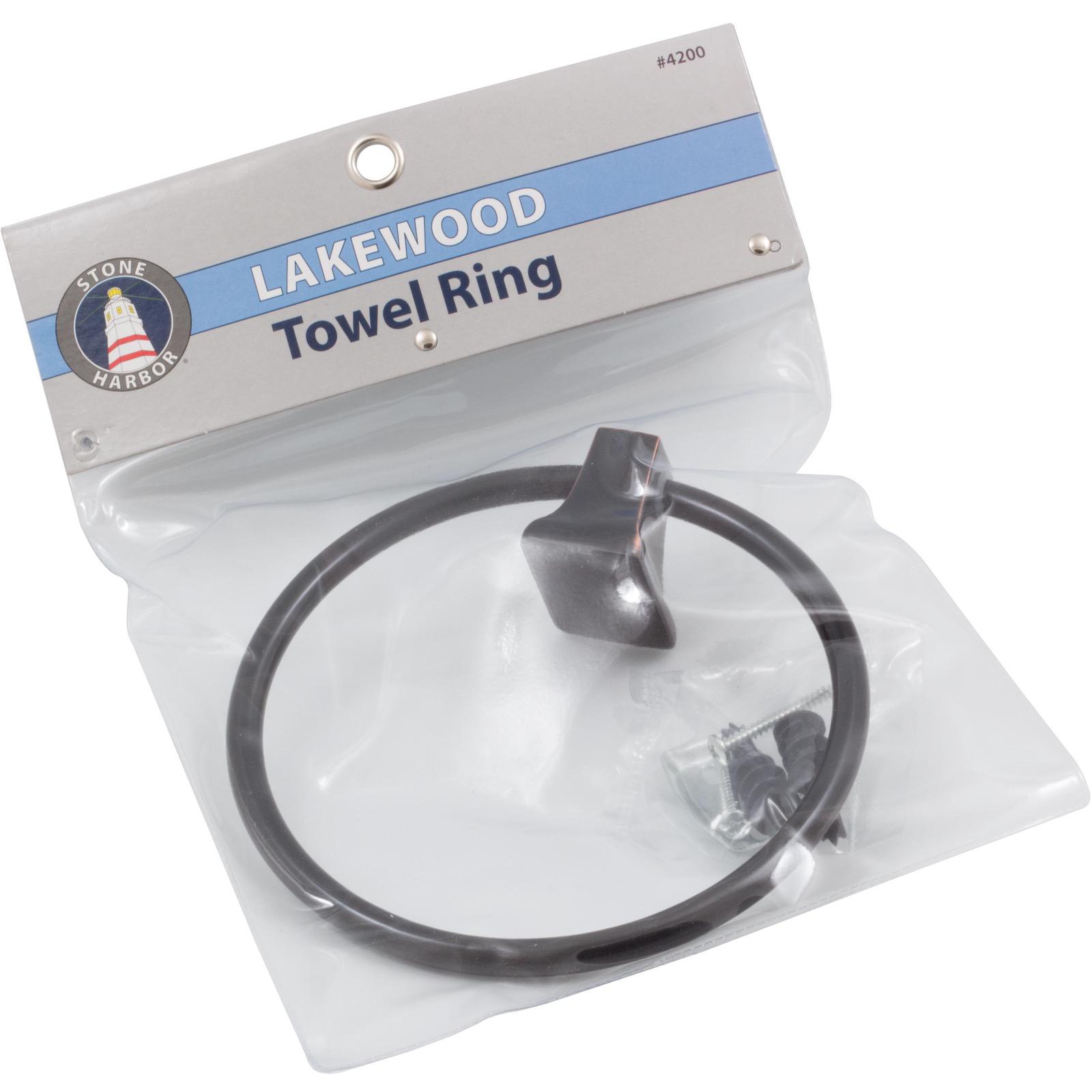 Stone Harbor Hardware Lakewood Towel Ring, Vintage Bronze