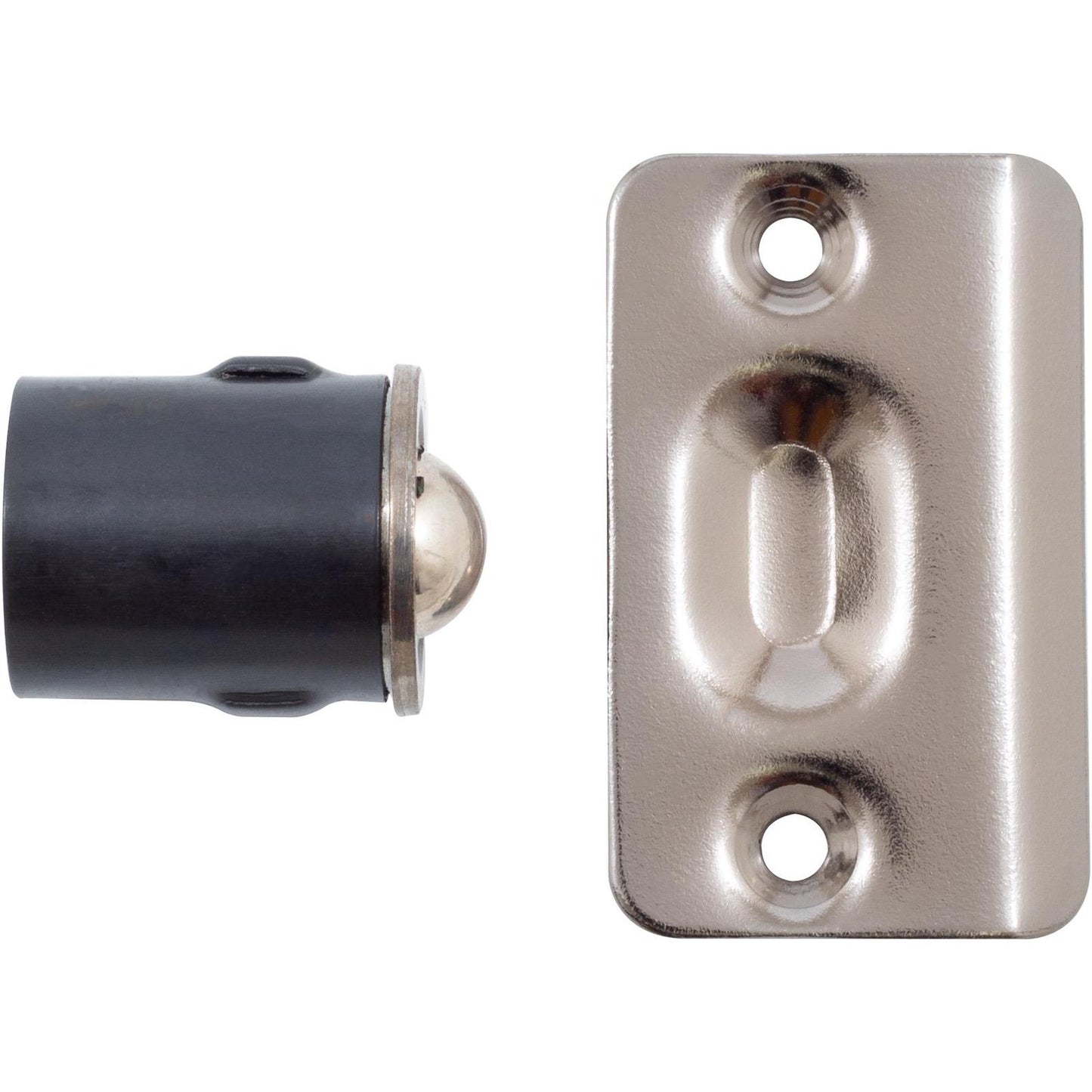 Stone Harbor Hardware Die-Cast Drive-In Ball Catch, 1" Diameter, Antique Nickel