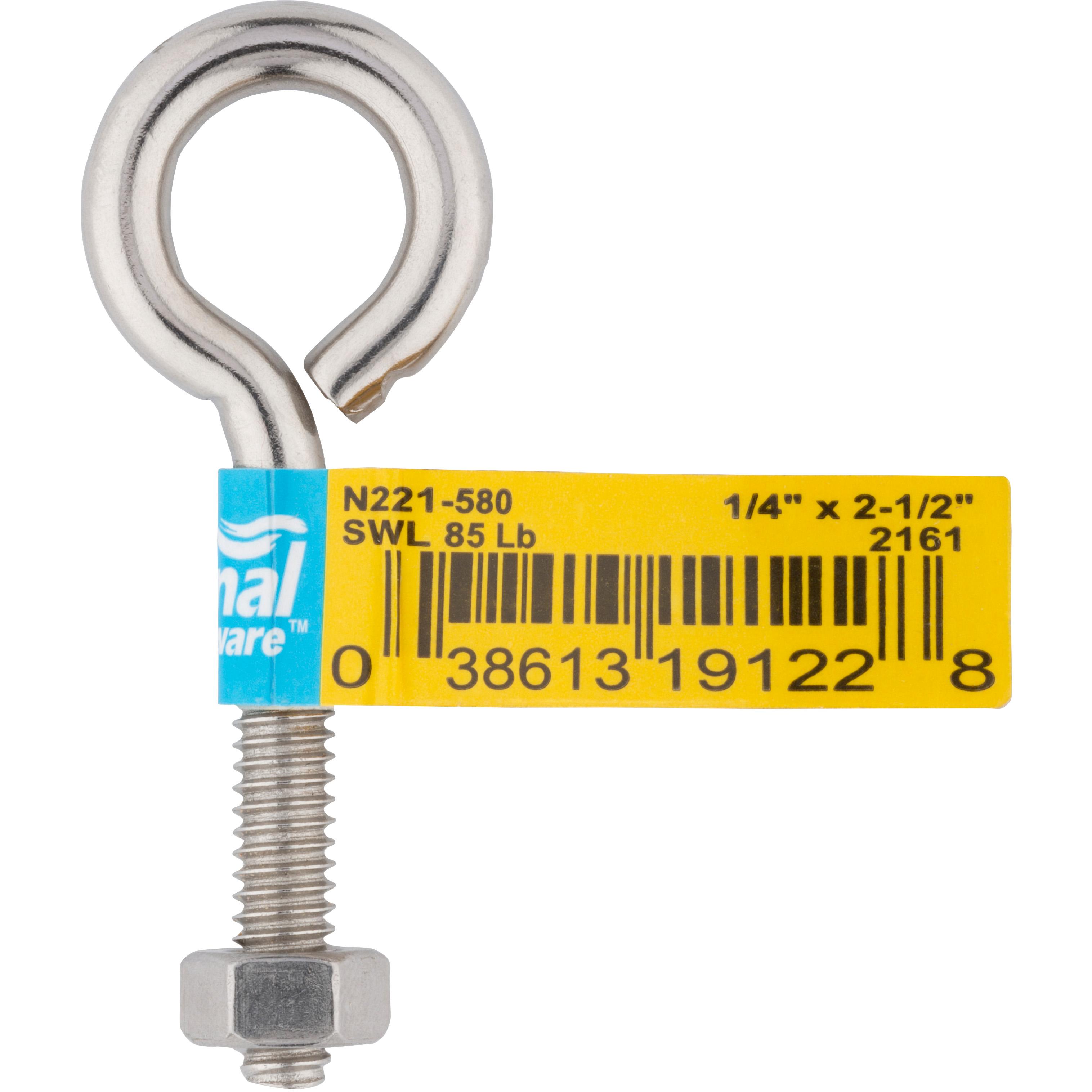 2161BC 1/4" x 2-1/2" Eye Bolt - Stainless Steel