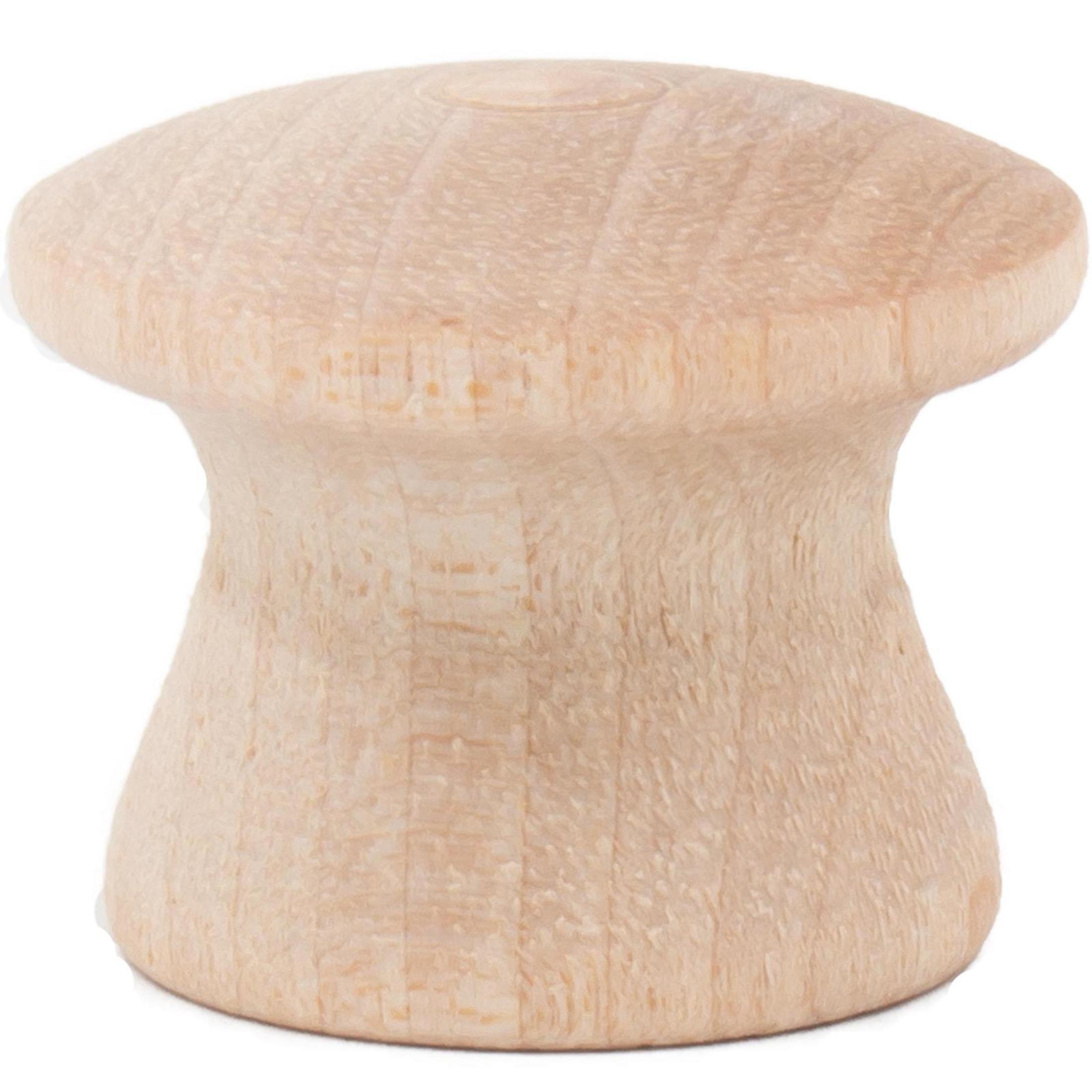 Wood Cabinet Knob, Birch Wood