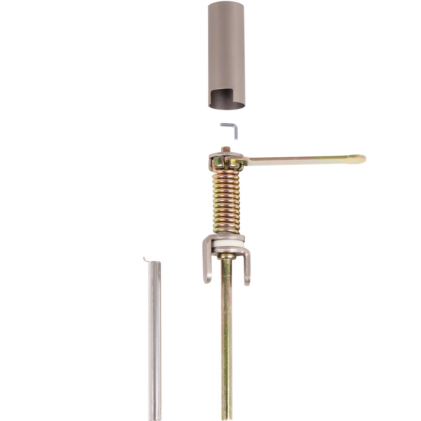 Stone Harbor Hardware Hinge Pin Door Closer, Satin Nickel