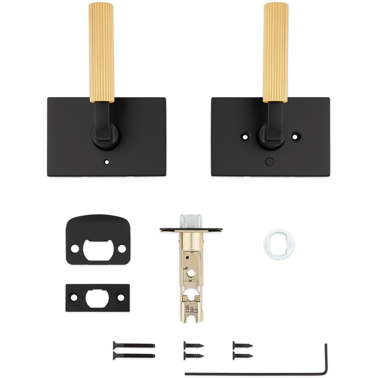 730MAL RCT 514/4 6AL RCS Mirada Privacy - Matte Black with Satin Brass