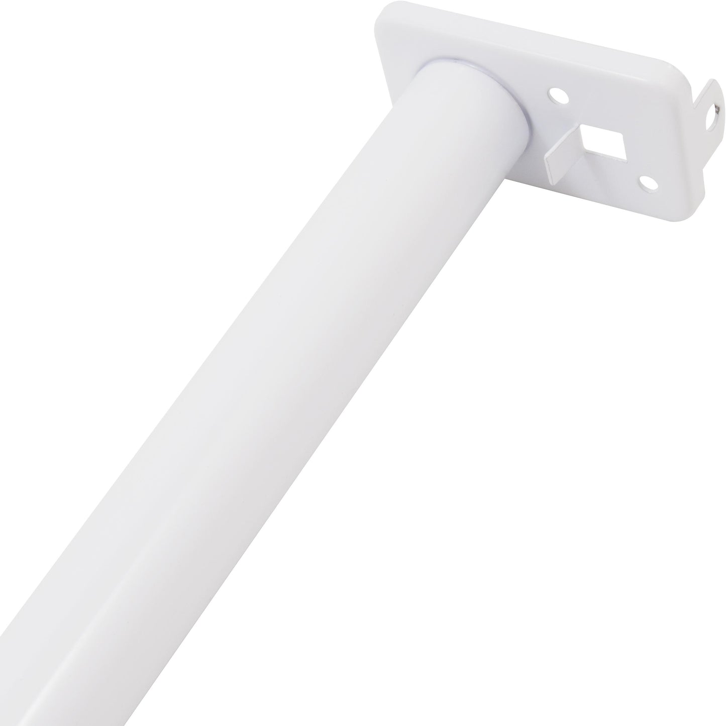 Stone Harbor Hardware Adjustable Closet Rod, Adjusts from 30" to 48", White