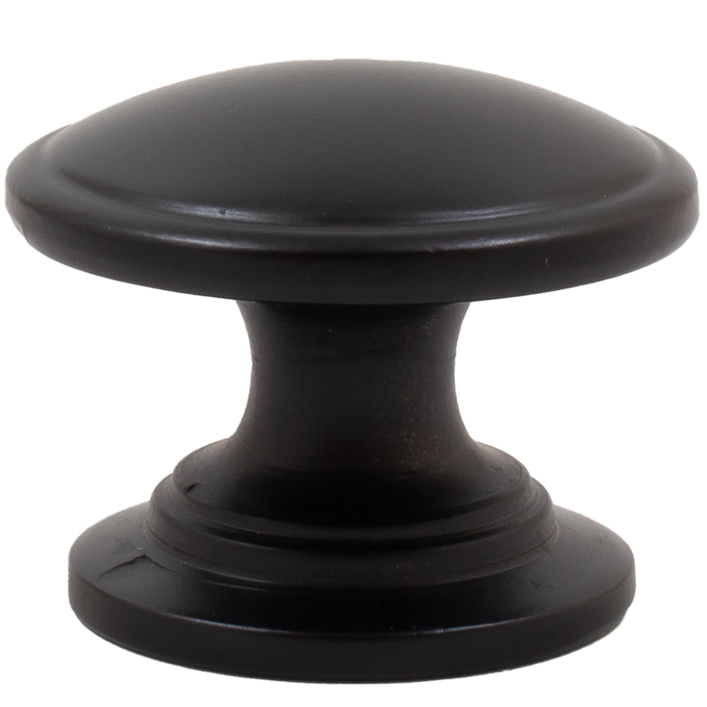 Stone Harbor Hardware Estate Cabinet Knob, 1-1/4 Inches, Matte Black