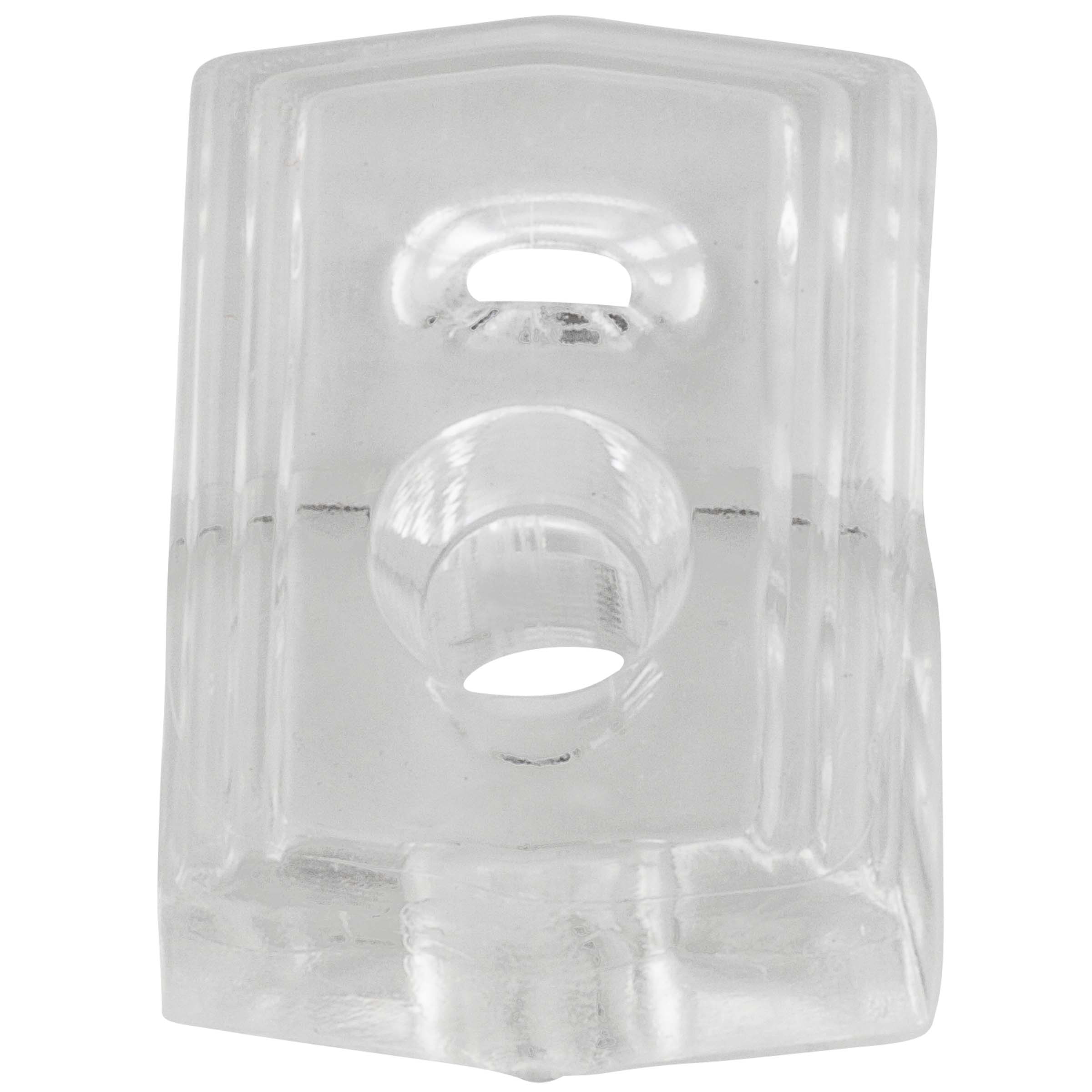 National Hardware - V2555-18 1/8" Mirror Holders with 35 lb. Weight Capacity. 4/pk - Clear