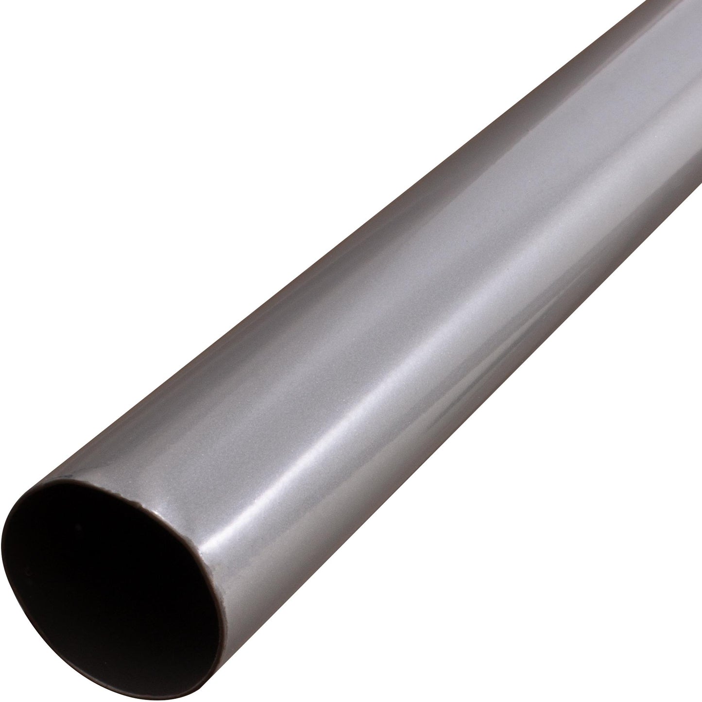 Stone Harbor Hardware Metal Closet Pole, 6 Feet, 1-1/4" Diameter, Platinum
