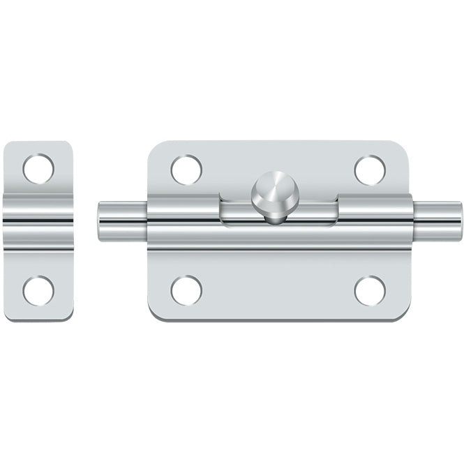 Deltana 3 in. Barrel Bolt w Screws (Set of 10) (Chrome)