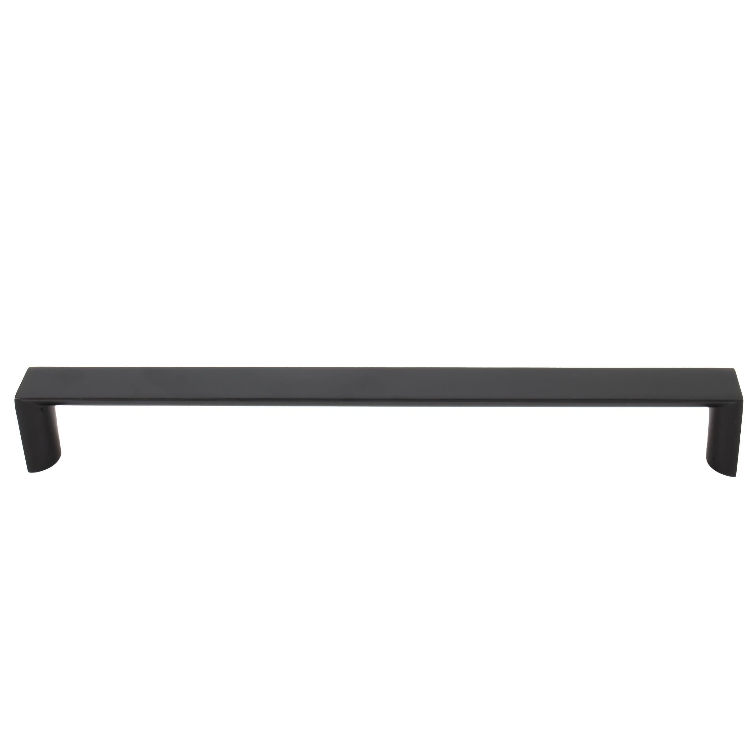 Stone Harbor Hardware Plateau Cabinet Pull, 224 Millimeters, Matte Black