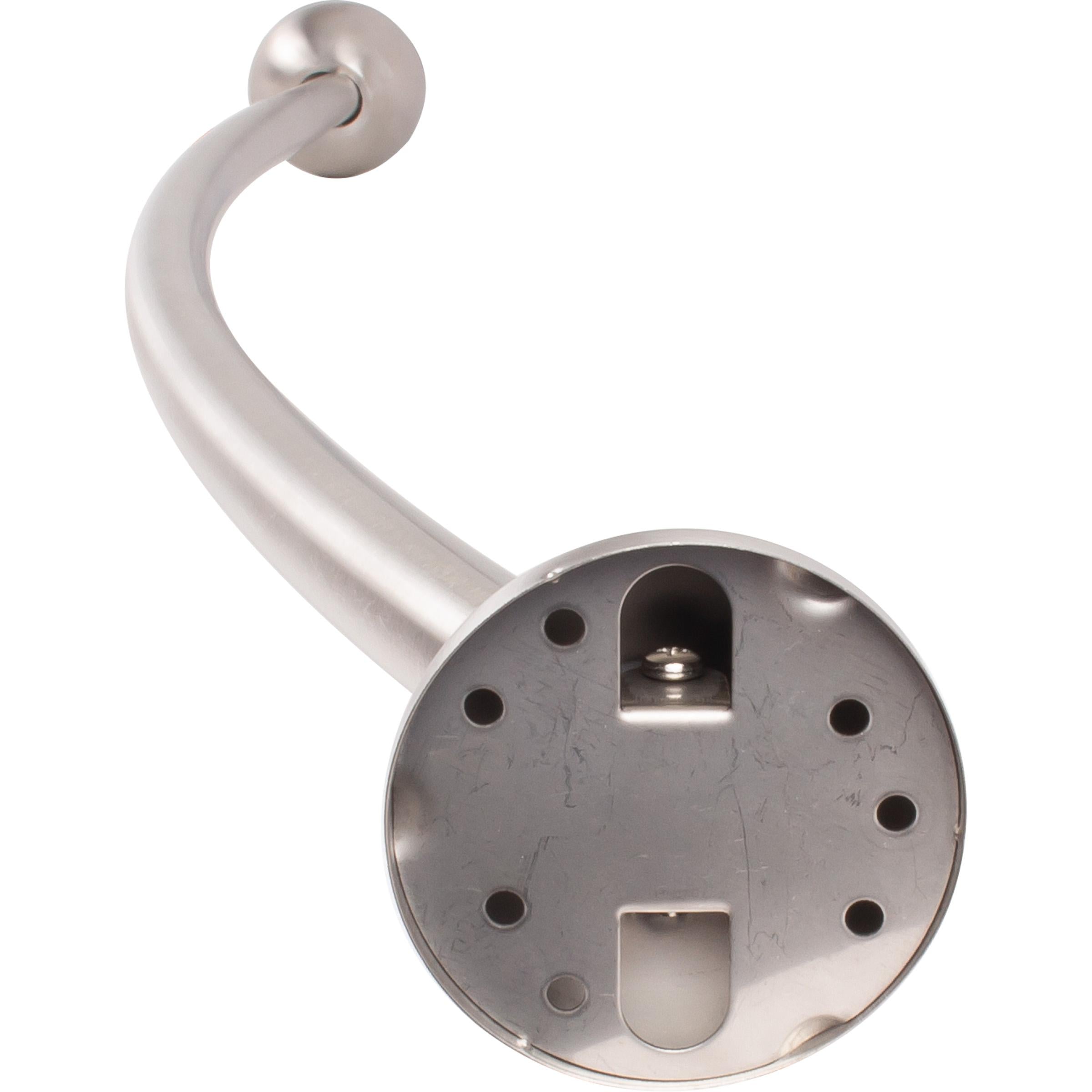 Stone Harbor Hardware Adjustable Curved Shower Rod, 45" to 72", Satin Stainless Steel