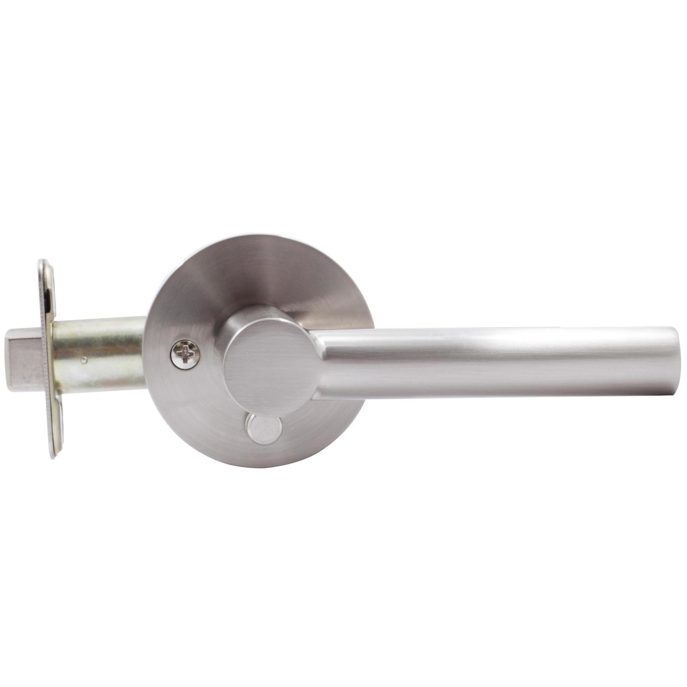 Zurich Door Lever with Round Rosette Privacy