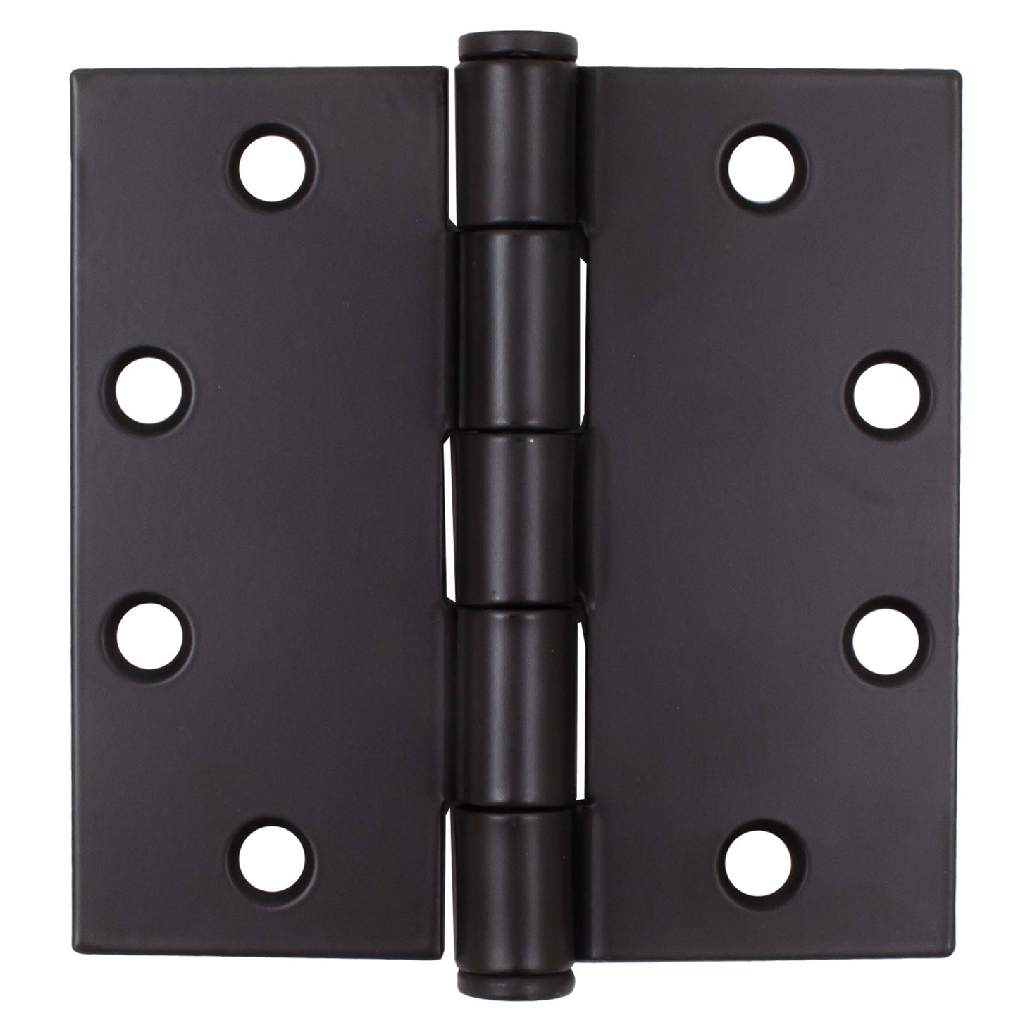 Stone Harbor Hardware Commercial Grade Plain Bearing Hinge, 4-1/2 Inches, Square Corner, .134 Gauge, Matte Black
