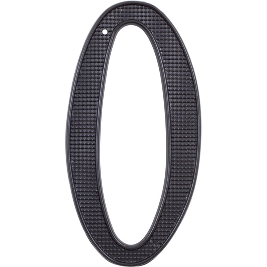 Stone Harbor Hardware Traditional House Number, #0, 4 Inches, Matte Black