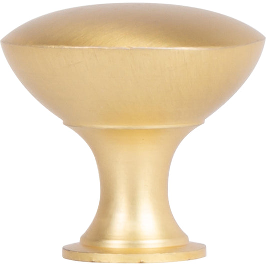 Stone Harbor Hardware Classic Cabinet Knob, 1-1/8 Inches, Satin Brass