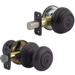 Juno Combo Pack (Entry & Deadbolt) Knob - 991 Series with Smartkey - Clearpack