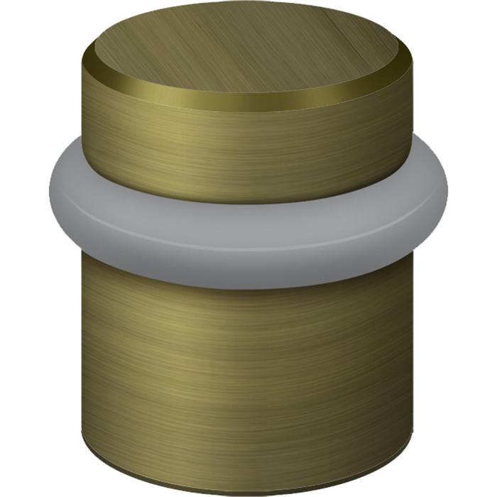 UFB4505U5 1-1/2" Round Floor Bumper - Antique Brass