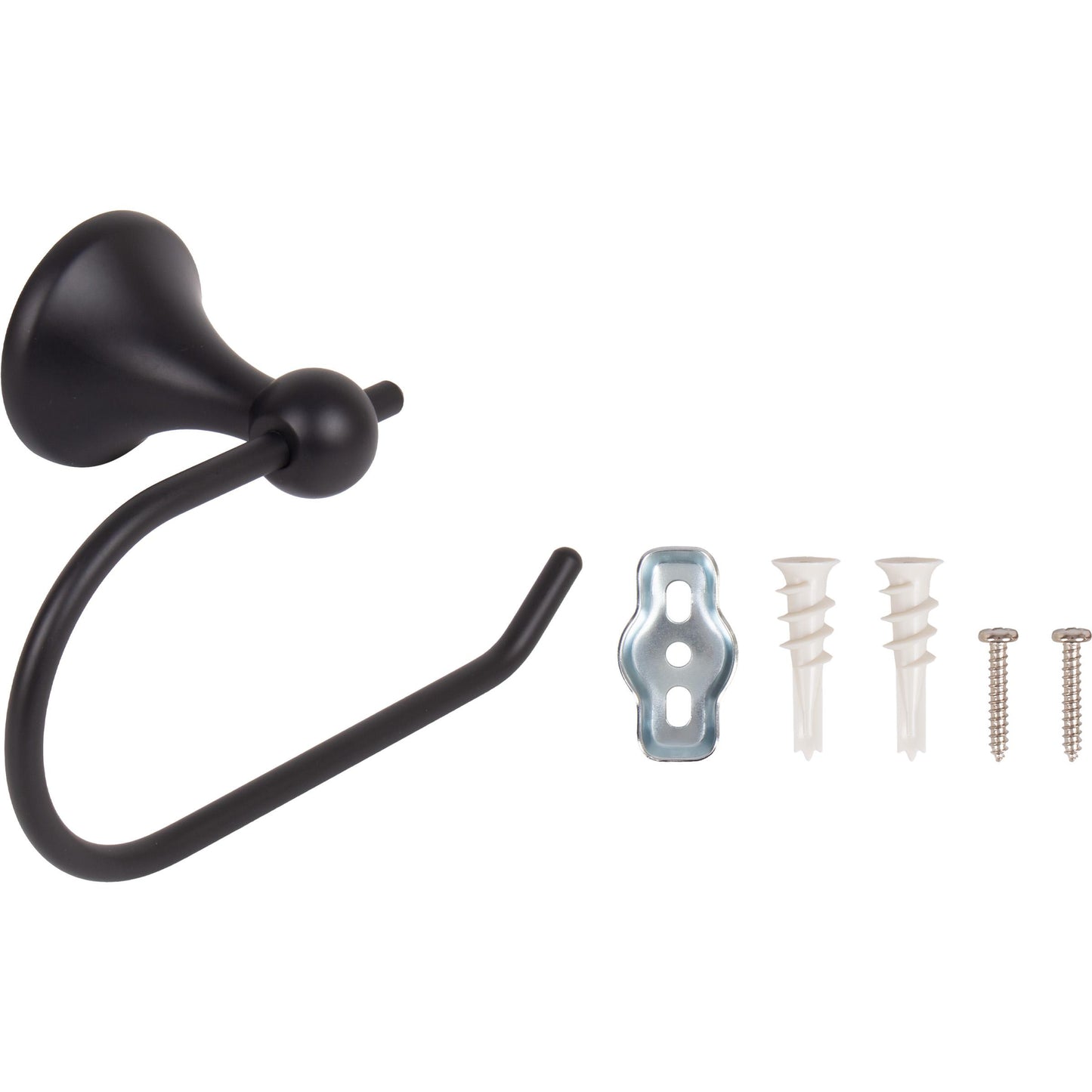 Coastal Euro Paper Holder - Matte Black