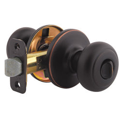 Kwikset Cove Bed/Bath Knob in Venetian Bronze