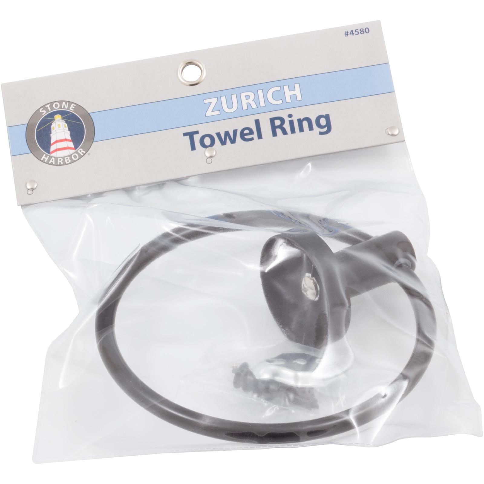 Stone Harbor Hardware Zurich Towel Ring, Vintage Bronze