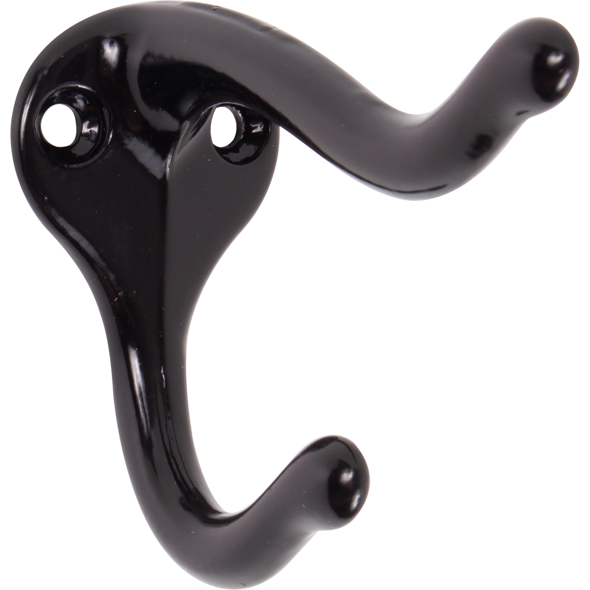 571ABLK Coat & Hat Hook - Black