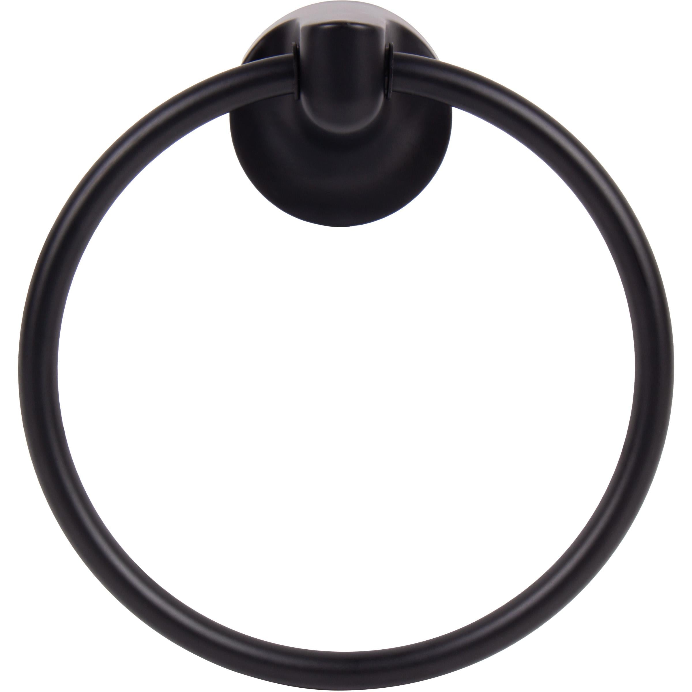 Harbor Mist Towel Ring - Matte Black