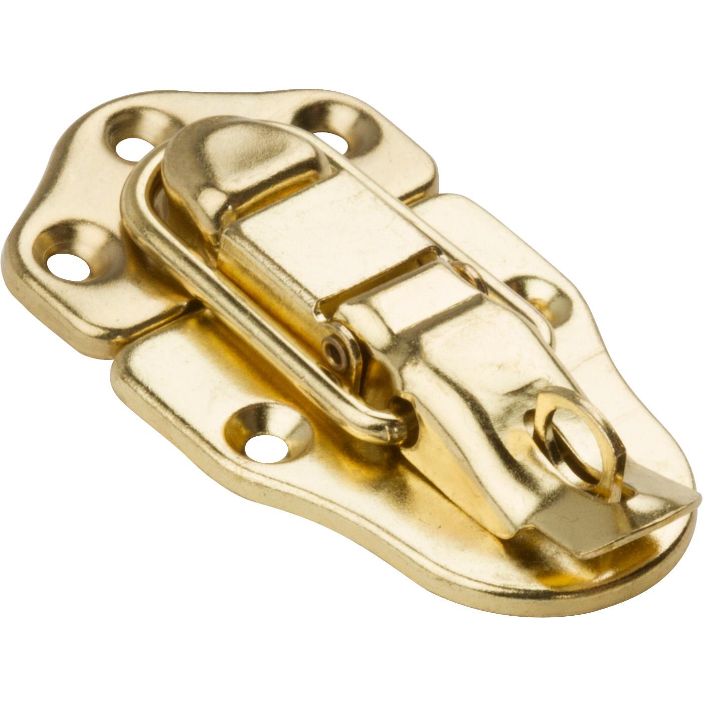 National Hardware - V1849 Lockable Draw Catch - Polished Brass