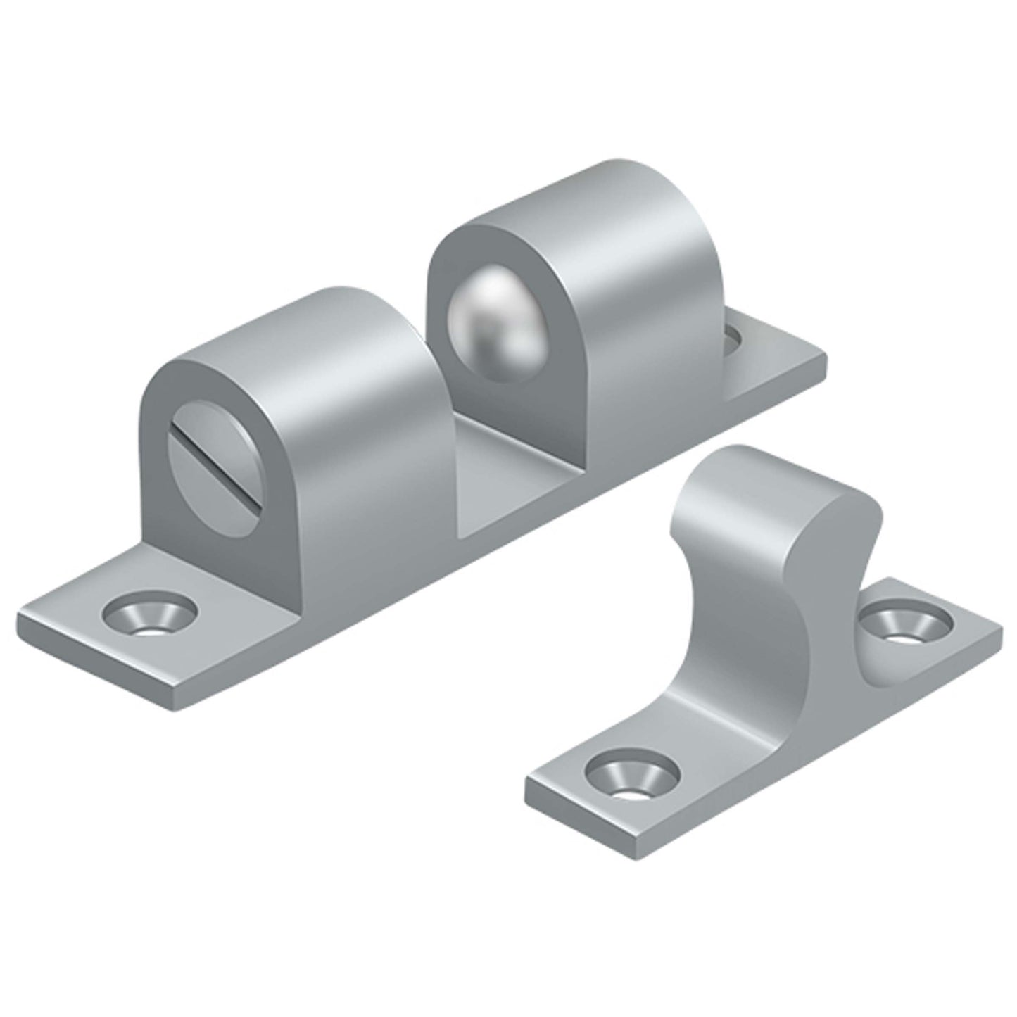 Ball Tension Catch Finish: Brushed Chrome