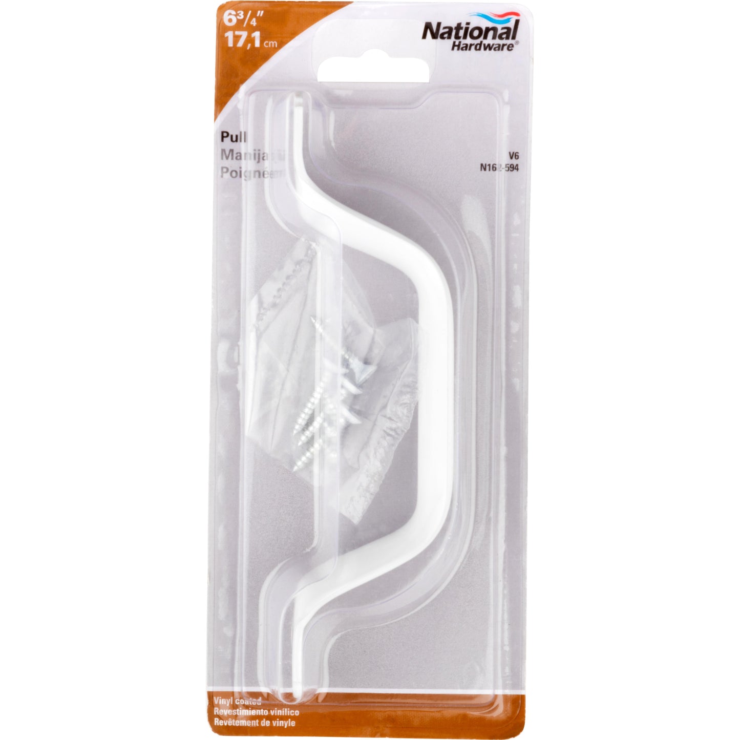 V6 6-3/4" Pull - White Vinyl