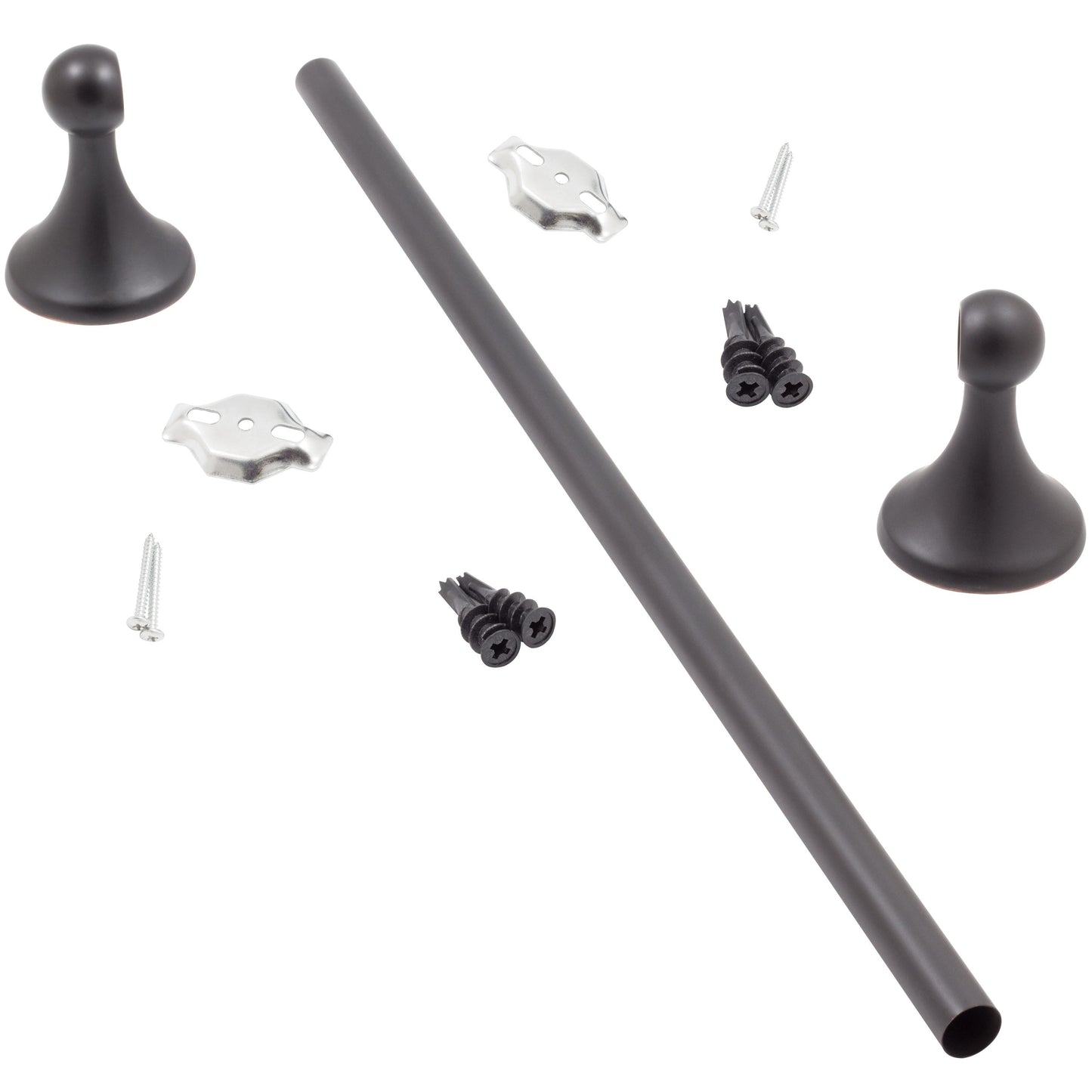 Stone Harbor Hardware Coastal Towel Bar, 18 Inches, Vintage Bronze