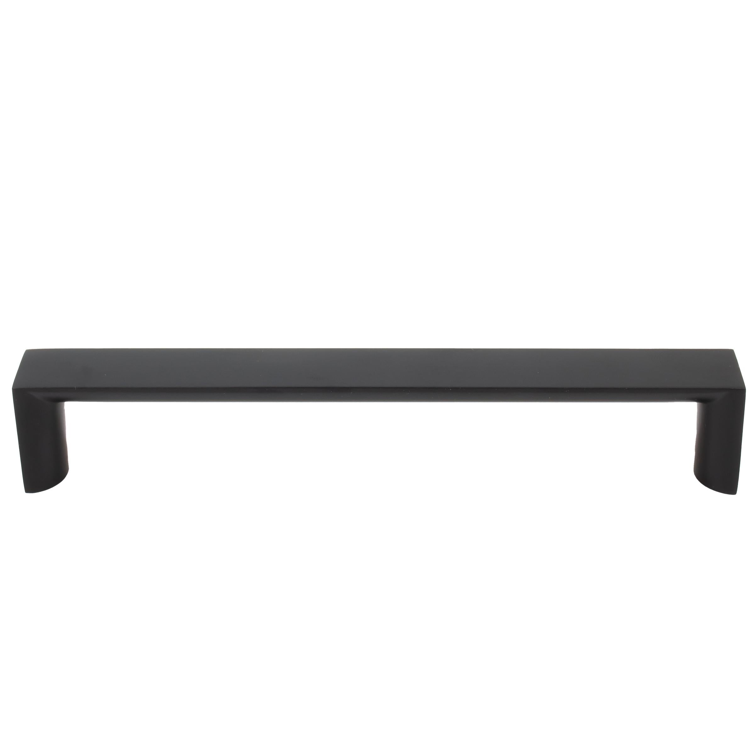 Stone Harbor Hardware Plateau Cabinet Pull, 160 Millimeters, Matte Black