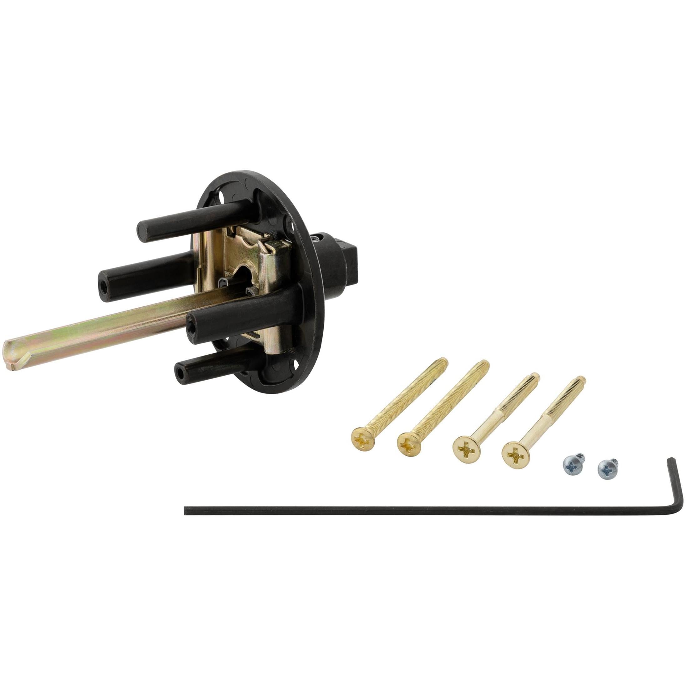 83752-002 Chassis Mounting Thick Door Passage Lever Kit (RLEVER 2+) - Polished Brass