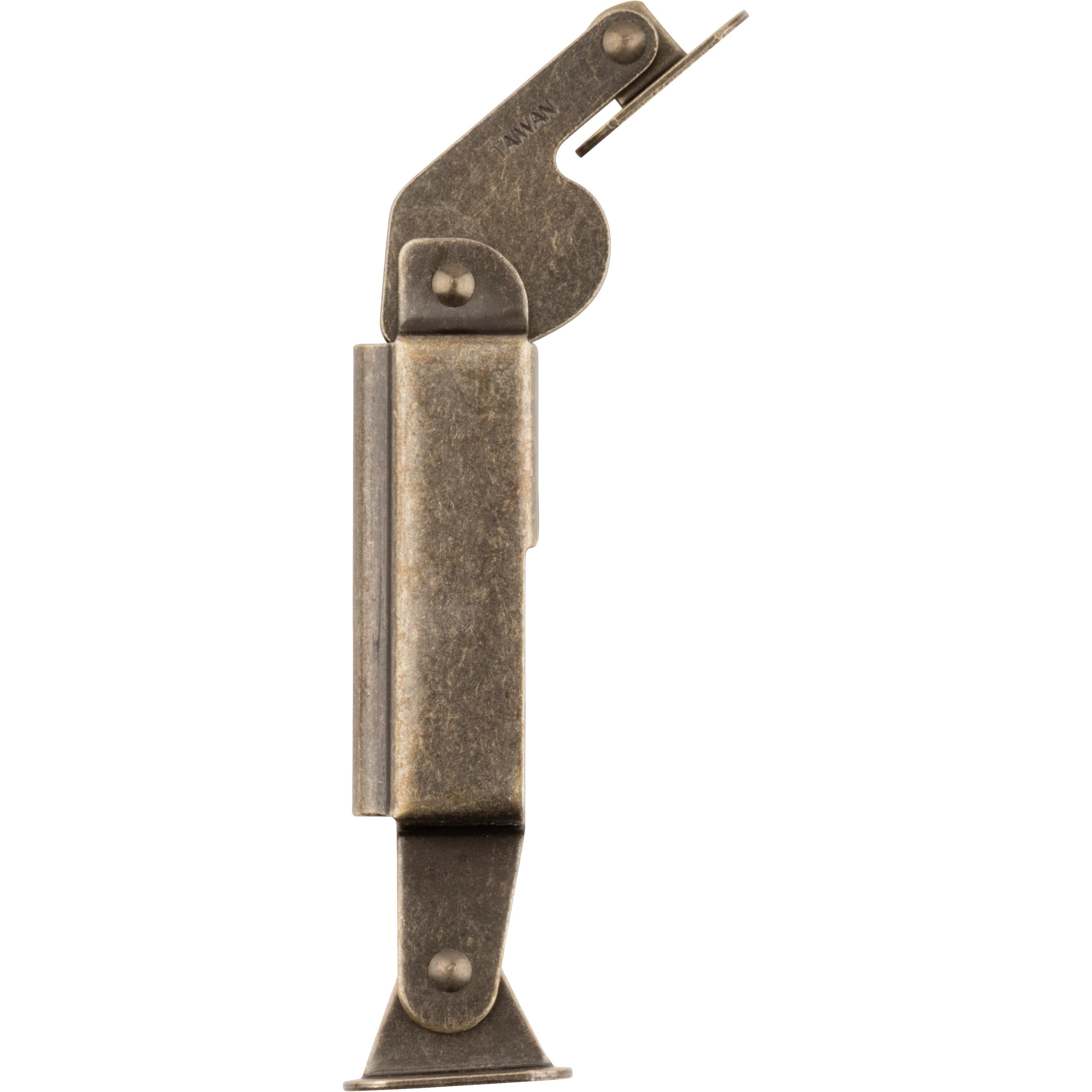 National Hardware - V1893C Spring Lid Support - Antique Brass