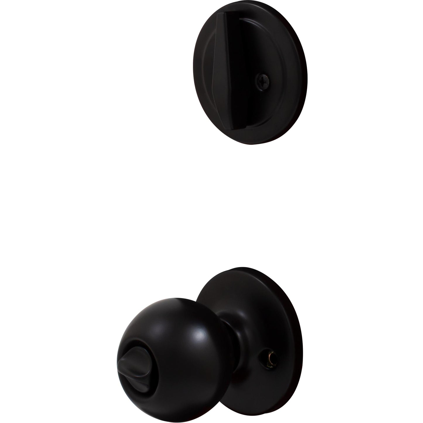 Stone Harbor Hardware Ball Door Knob, Combo Pack, SC Keyway, Matte Black