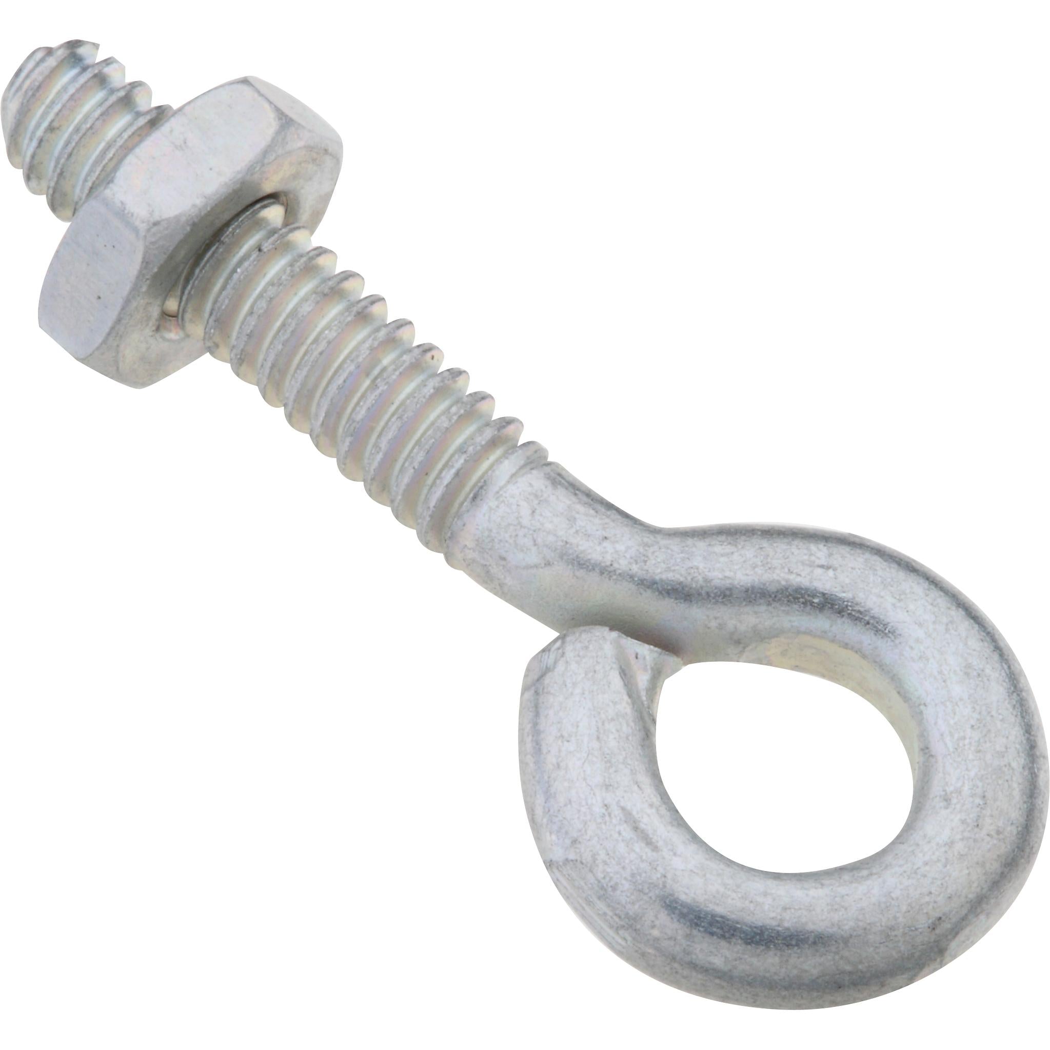 2160BC 3/16" x 1-1/2" Eye Bolt W/Nut - Zinc Plated