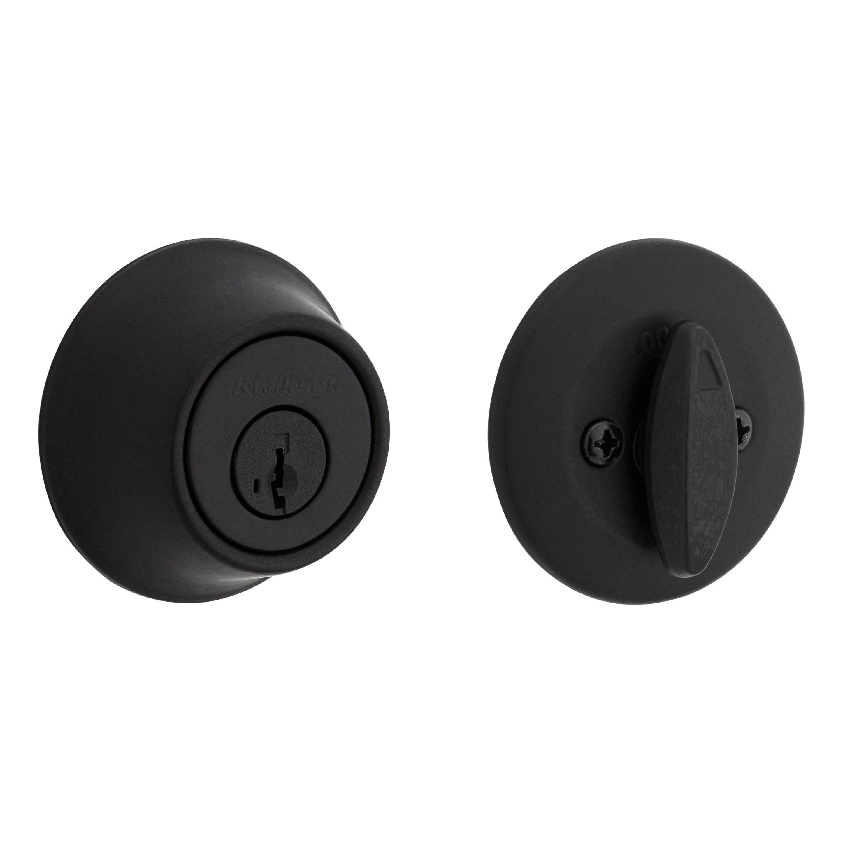 660 514 SMT RCALFD RCS/5303 K3 1-Cyl Deadbolt with Fire Door Latch - Matte Black