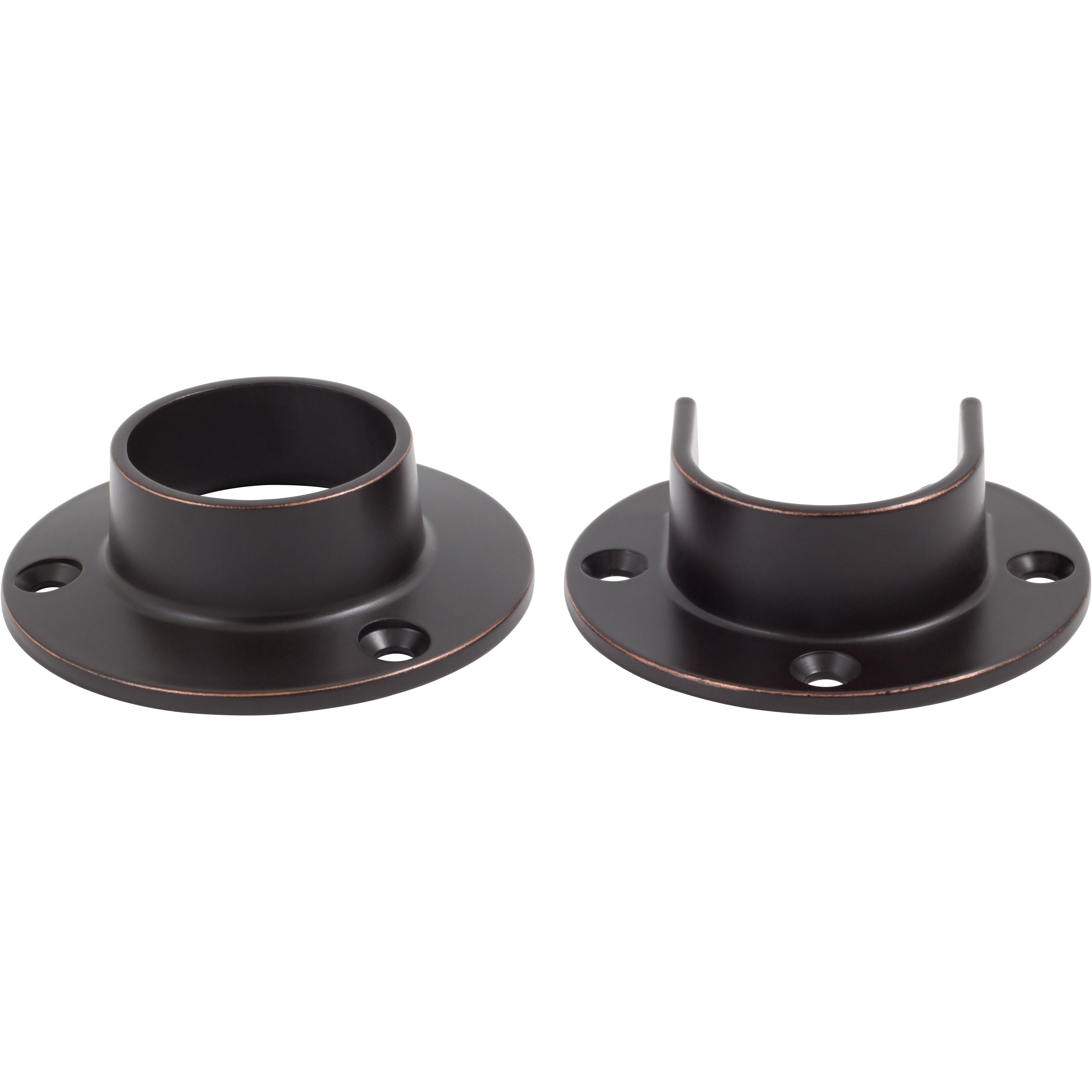 Stone Harbor Hardware Heavy-Duty Pole Sockets, Fits Poles up to 1-5/16" Diameter, Dark Bronze