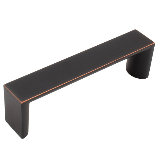 Stone Harbor Hardware Plateau Cabinet Pull, 96 Millimeters, Vintage Bronze